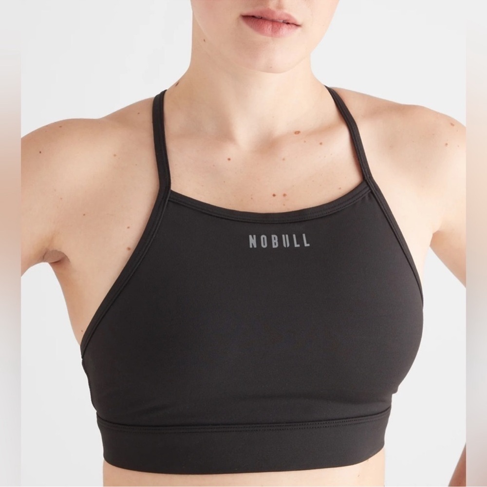 NWT NOBULL Matte High-Neck Sports Bra - XS - Black
